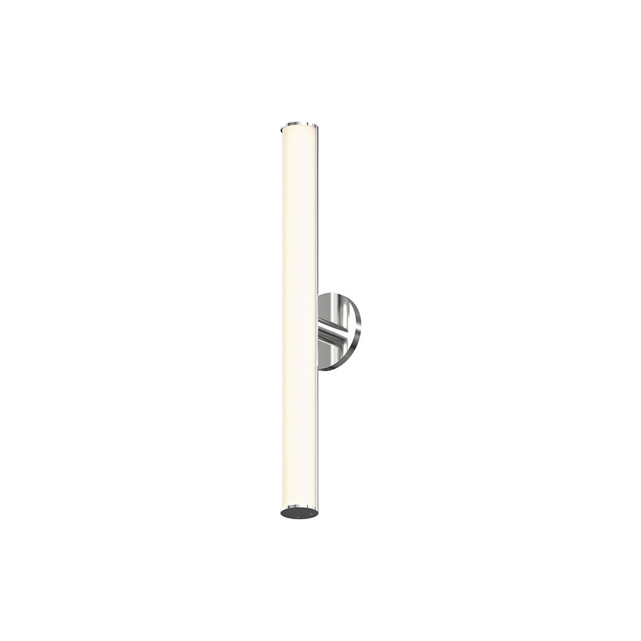 Sonneman Bauhaus Columns LED Bath Bar - Satin Chrome, 24"