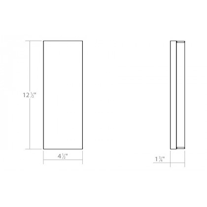 Sonneman Vanity LED Bath Bar - Polished Chrome, Extra Wide 12"