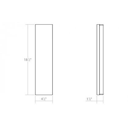 Sonneman Vanity LED Bath Bar - Polished Chrome, Extra Wide 18"