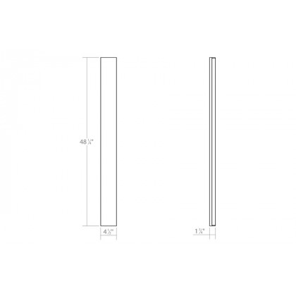 Sonneman Vanity LED Bath Bar - Polished Chrome, Extra Wide 48"