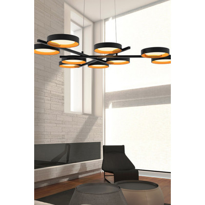 Sonneman Light Guide Ring Chandelier - Satin White with White Interior, 2-Light