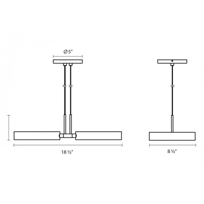 Sonneman Light Guide Ring Chandelier - Satin White with White Interior, 2-Light