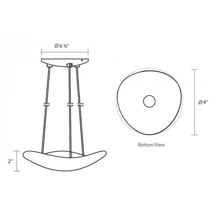 Sonneman - Infinity LED Pendant with Downlight
