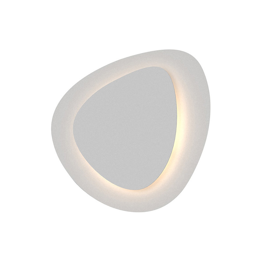 Sonneman Abstract Panels LED Sconce - Textured White, Large 2-Plate