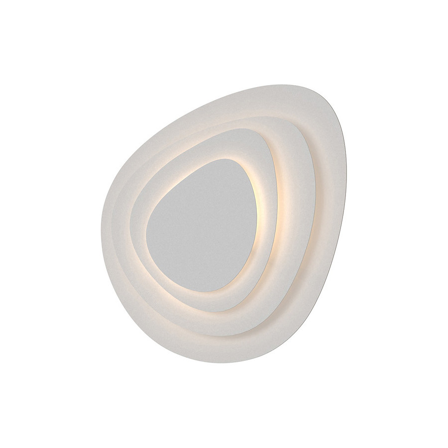 Sonneman Abstract Panels LED Sconce - Textured White, 4-Plate