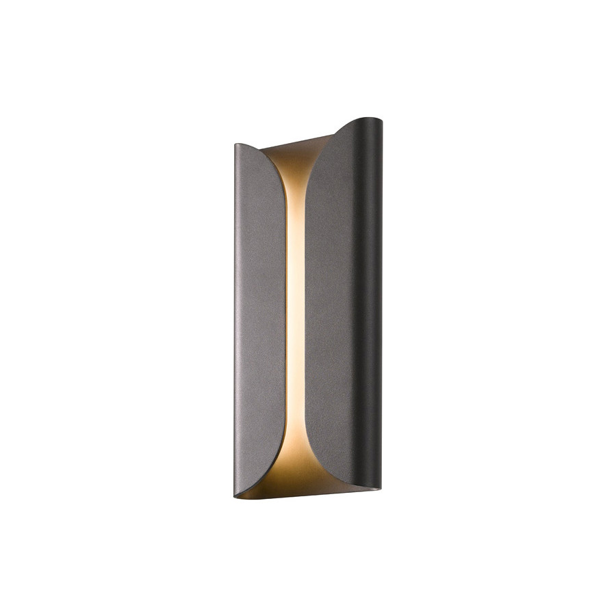 Sonneman Folds LED Sconce - Textured Bronze, Tall