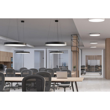 Sonneman Pi LED Pendant - Bright Satin Aluminum, 20", 3000K