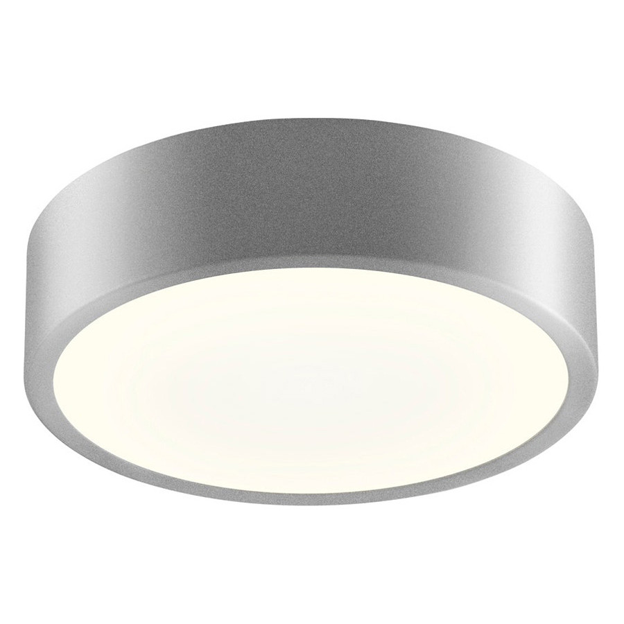 Sonneman Pi LED Surface Mount - Bright Satin Aluminum, 8", 3000K