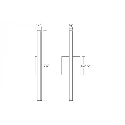 Sonneman Stix LED Bath Bar - Satin White, 18"