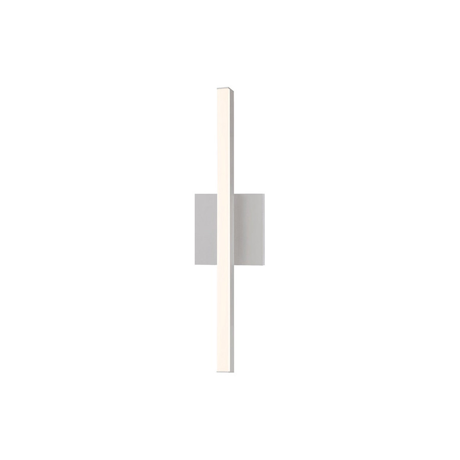Sonneman Stix LED Bath Bar - Bright Satin Aluminum, 18"