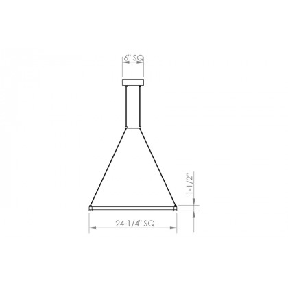 Sonneman - Stix Square LED Pendant