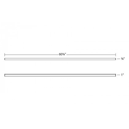 Sonneman Stix Plus LED Wall Bar - Satin White, 60"