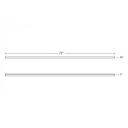 Sonneman Stix Plus LED Wall Bar - Satin White, 72"