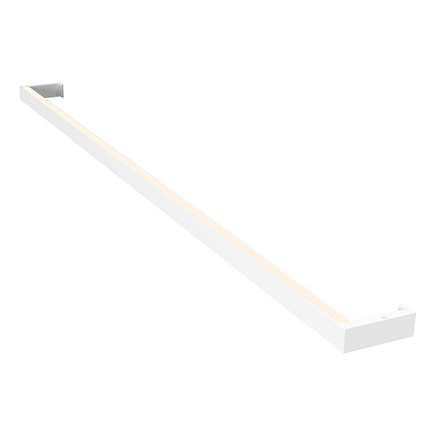 Sonneman Thin-Line LED Wall Bar - Satin White, 4" One-Sided, 3000K