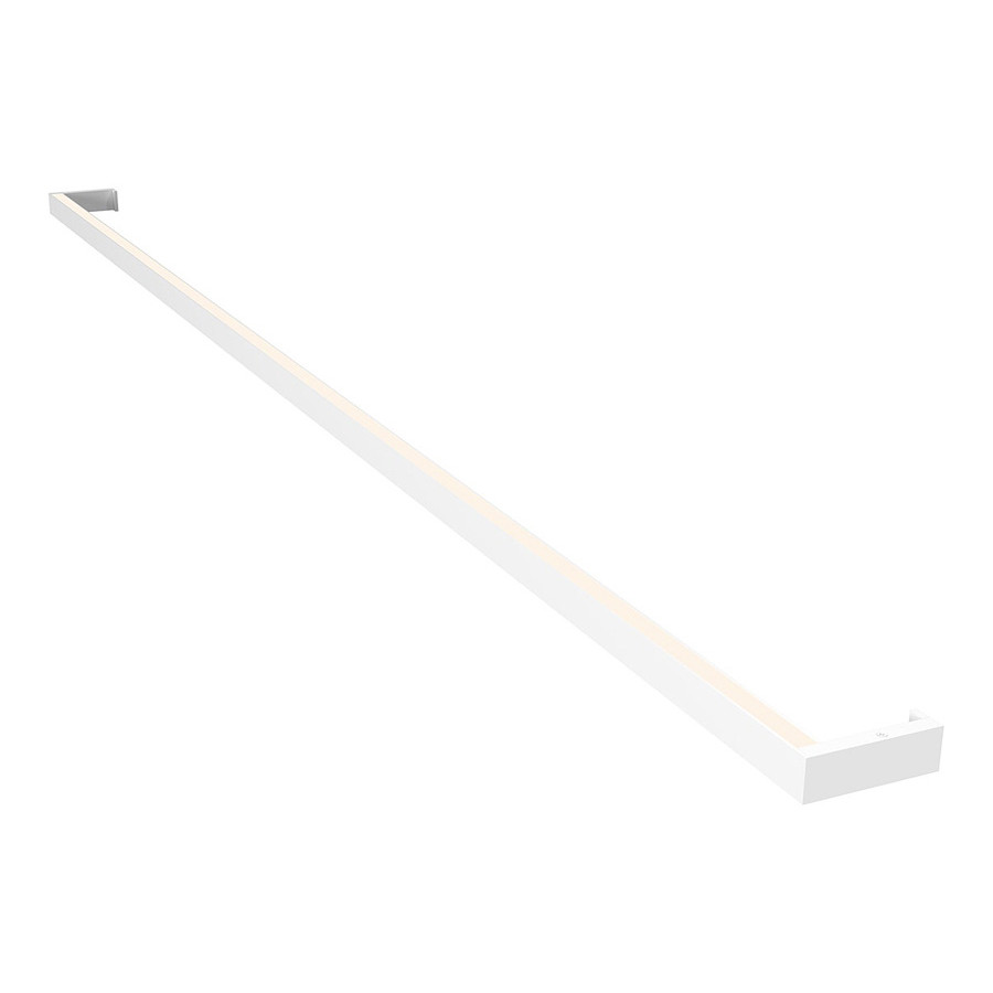 Sonneman Thin-Line LED Wall Bar - Satin White, 6" One-Sided, 3000K