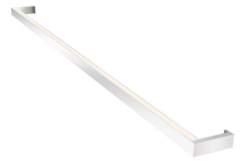 Sonneman™ Thin-Line LED Wall Bar - Bright Satin Aluminum, 4" One-Sided, 3000K