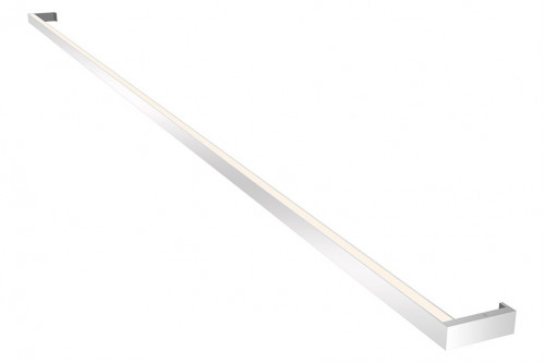 Sonneman™ Thin-Line LED Wall Bar - Bright Satin Aluminum, 8" One-Sided, 3000K