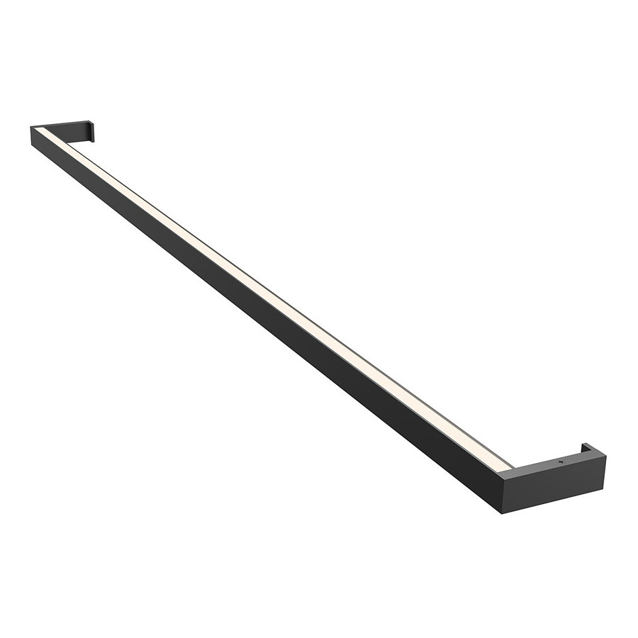 Sonneman Thin-Line LED Wall Bar - Satin Black, 4" One-Sided, 3500K