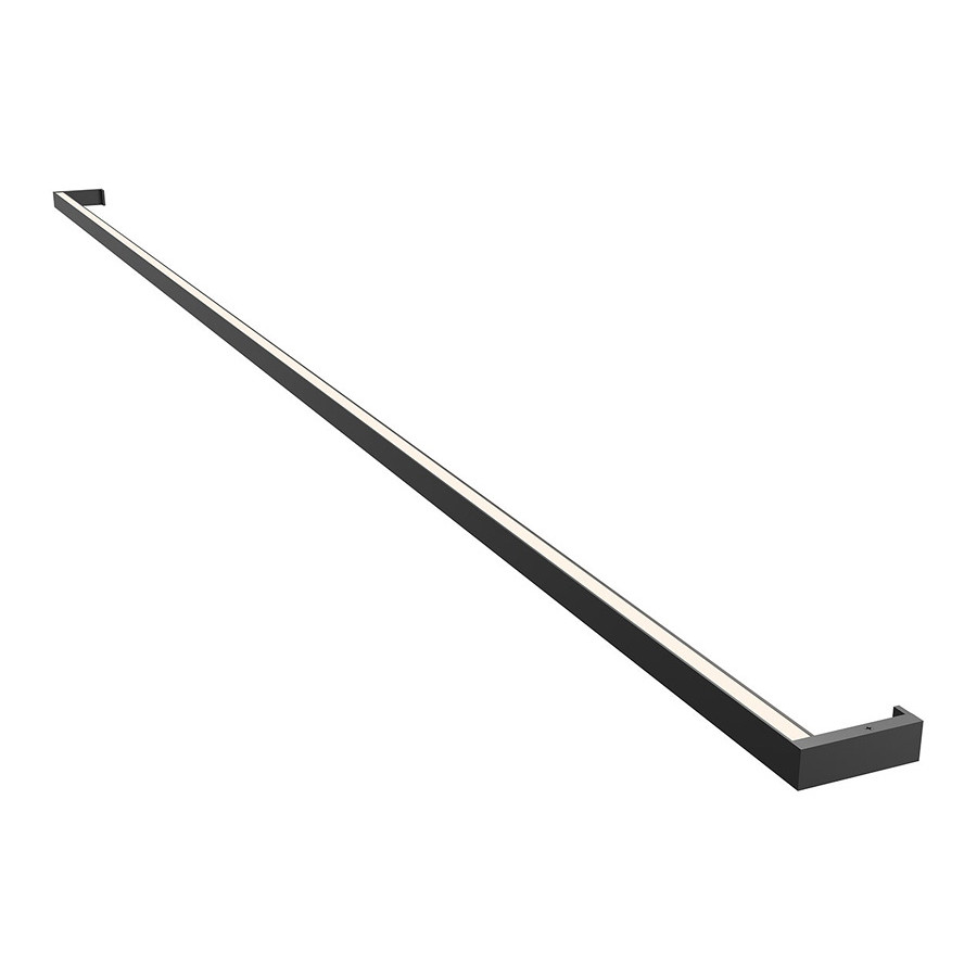 Sonneman Thin-Line LED Wall Bar - Satin Black, 8" One-Sided, 3000K