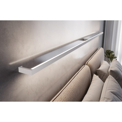 Sonneman Thin-Line LED Wall Bar - Satin White, 8" Two-Sided, 3000K
