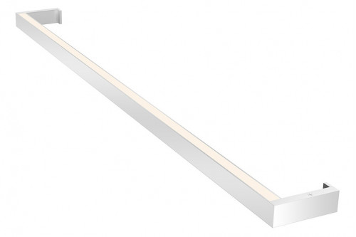 Sonneman™ Thin-Line LED Wall Bar - Bright Satin Aluminum, 3" Two-Sided, 3000K