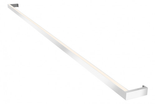 Sonneman™ Thin-Line LED Wall Bar - Bright Satin Aluminum, 6" Two-Sided, 3000K