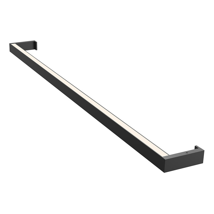 Sonneman Thin-Line LED Wall Bar - Satin Black, 3" Two-Sided, 3000K