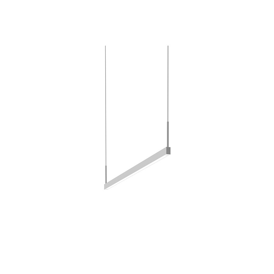 Sonneman Thin-Line LED Pendant - Satin White, 3" Two-Sided, 3000K