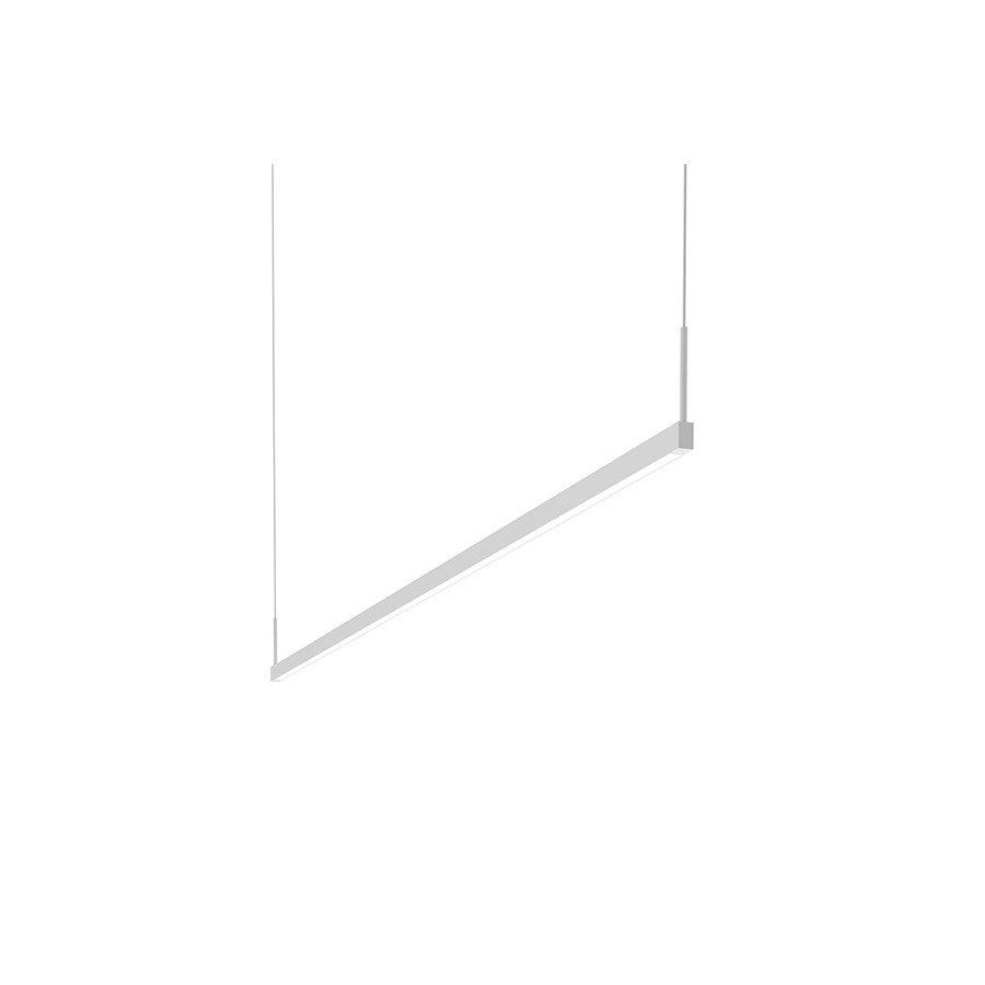 Sonneman Thin-Line LED Pendant - Satin White, 6" Two-Sided, 3500K