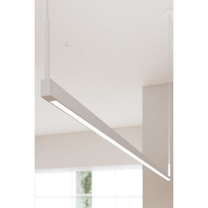 Sonneman Thin-Line LED Pendant - Satin White, 6" Two-Sided, 3500K