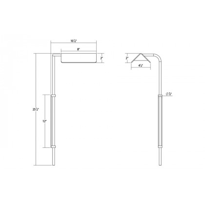 Sonneman Morii LED Wall Lamp - Satin Black, Left
