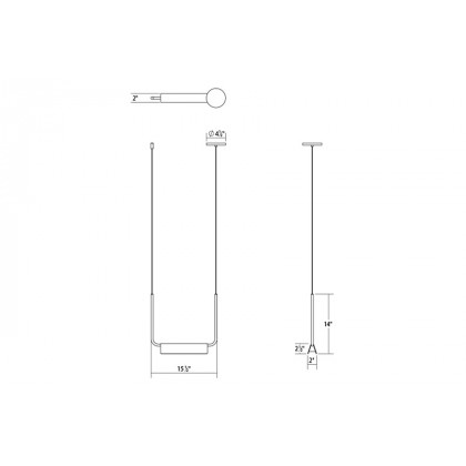 Sonneman Morii LED Pendant - Satin White, 15"