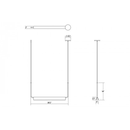 Sonneman Morii LED Pendant - Satin White, 30"