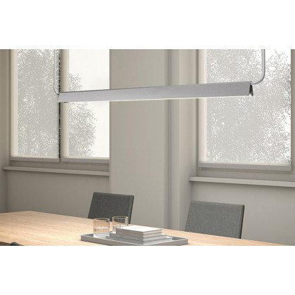 Sonneman Morii LED Pendant - Bright Satin Aluminum, 48"
