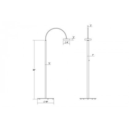 Sonneman Pluck LED Floor Lamp - Satin White, Small