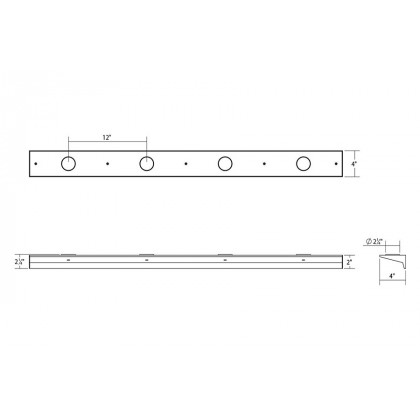Sonneman Votives LED Wall Bar - Satin White, 4", .25" height x 2.25" diameter