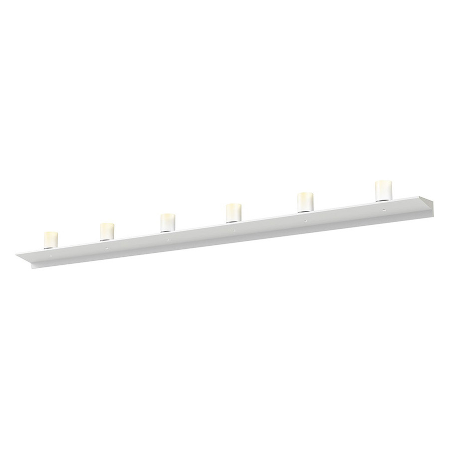 Sonneman Votives LED Wall Bar - Satin White, 6", 3" height x 2.25" diameter