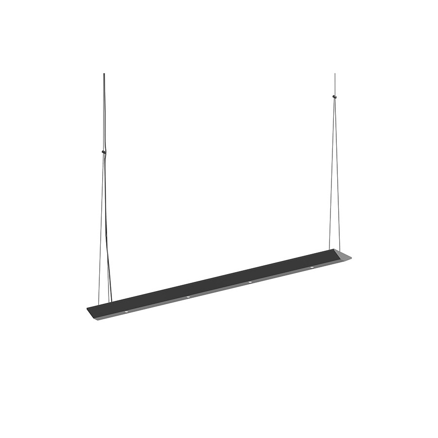 Sonneman Votives LED Bar Pendant - Satin Black, 3", .25" height x 2.25" diameter