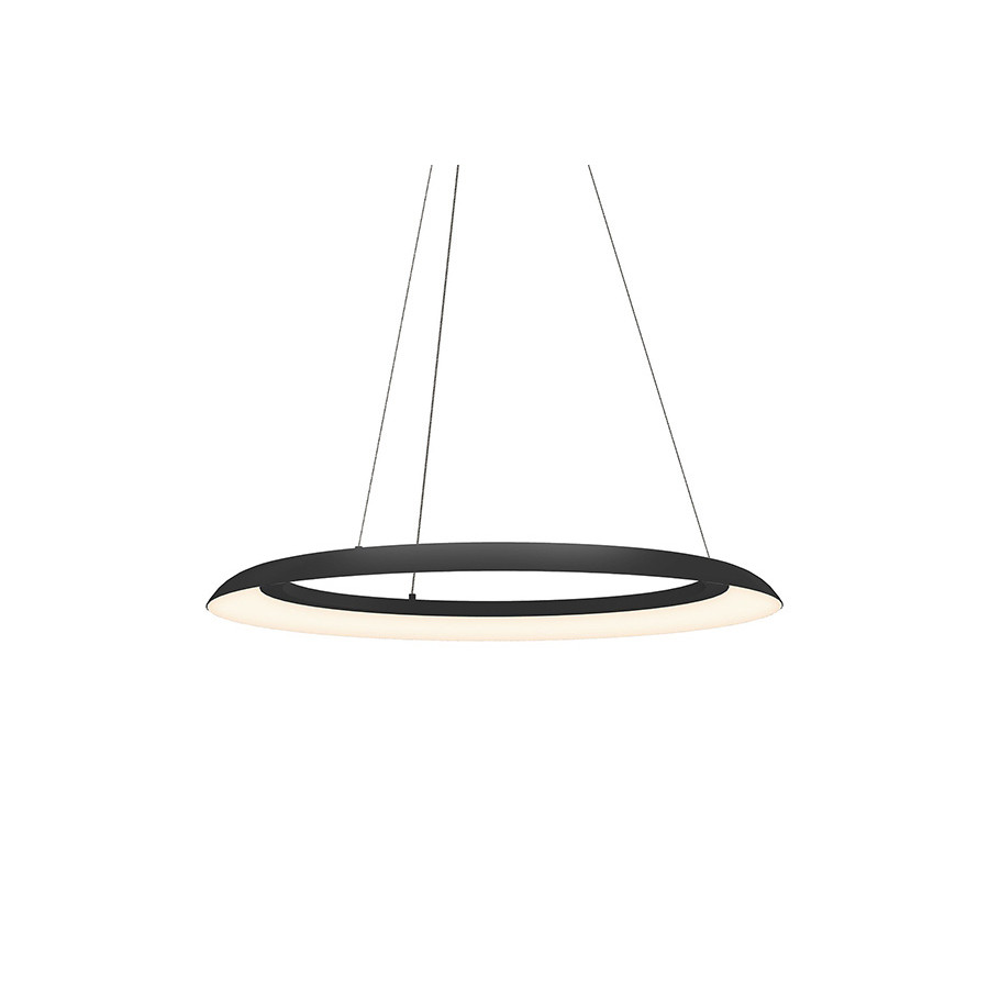 Sonneman Torus LED Pendant - Satin Black, 32"