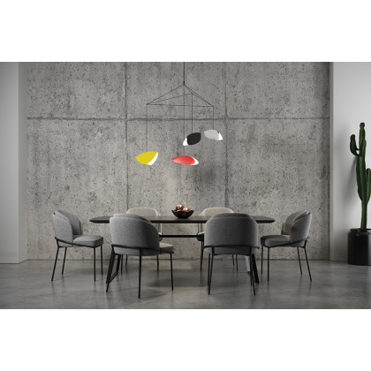 Sonneman Papillons LED Chandelier - Satin Black Shade , 4-Light Large