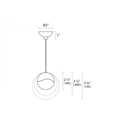 Sonneman Grapes LED Single Pendant - Polished Chrome, Single Medium, Micro-Dome Canopy