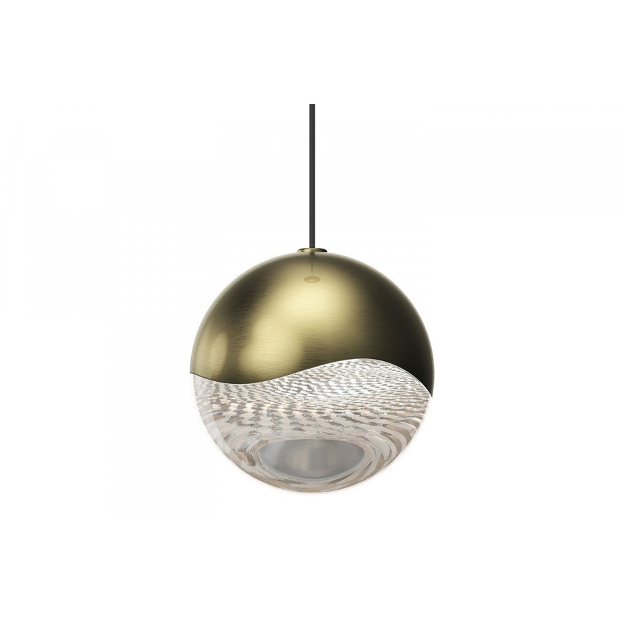 Sonneman Grapes LED Single Pendant - Brass Finish, Single Large, Dome Canopy