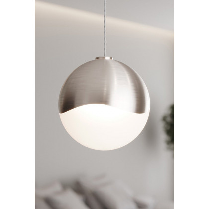 Sonneman Grapes LED Single Pendant - Satin Nickel, Single Medium, Round Canopy