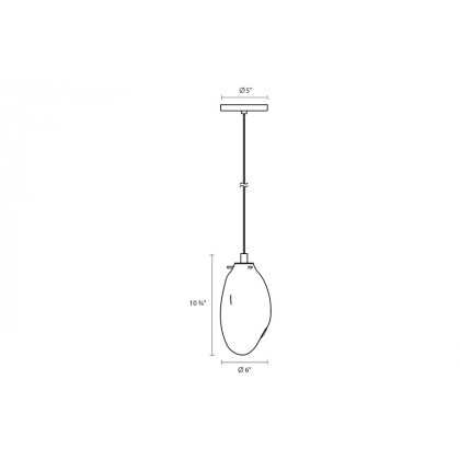 Sonneman Liquid LED Single Pendant - Satin Black, 1-Light Standard, Standard, Poured White Glass