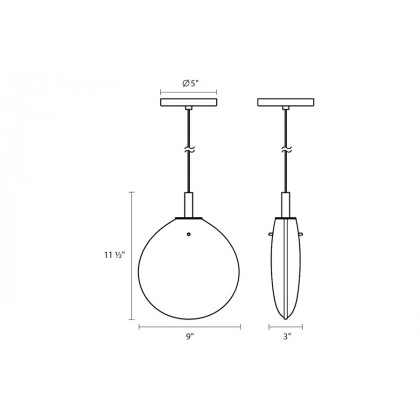 Sonneman Cantina LED Single Pendant - Satin Black, Small, Poured White Glass