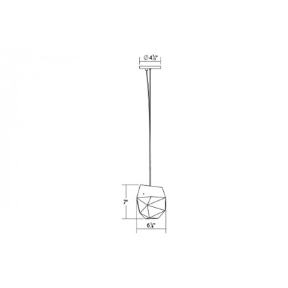 Sonneman - Facets LED Single Pendant