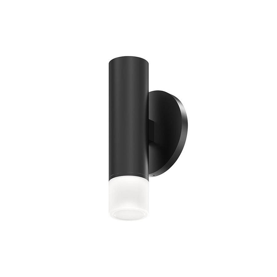 Sonneman ALC LED Pendant - Satin Nickel, 2" One-Sided, 55 Wide Flood Lens, Etched Glass Trim