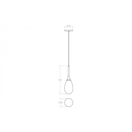 Sonneman Parisone LED Single Pendant - Satin White, 1-Light, White Etched Cased Glass
