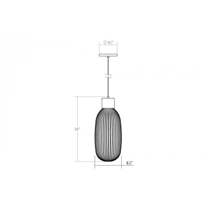 Sonneman Friso LED Single Pendant - Polished Nickel, 1-Light