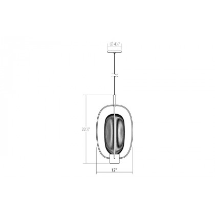 Sonneman Friso Aro LED Pendant - Polished Nickel